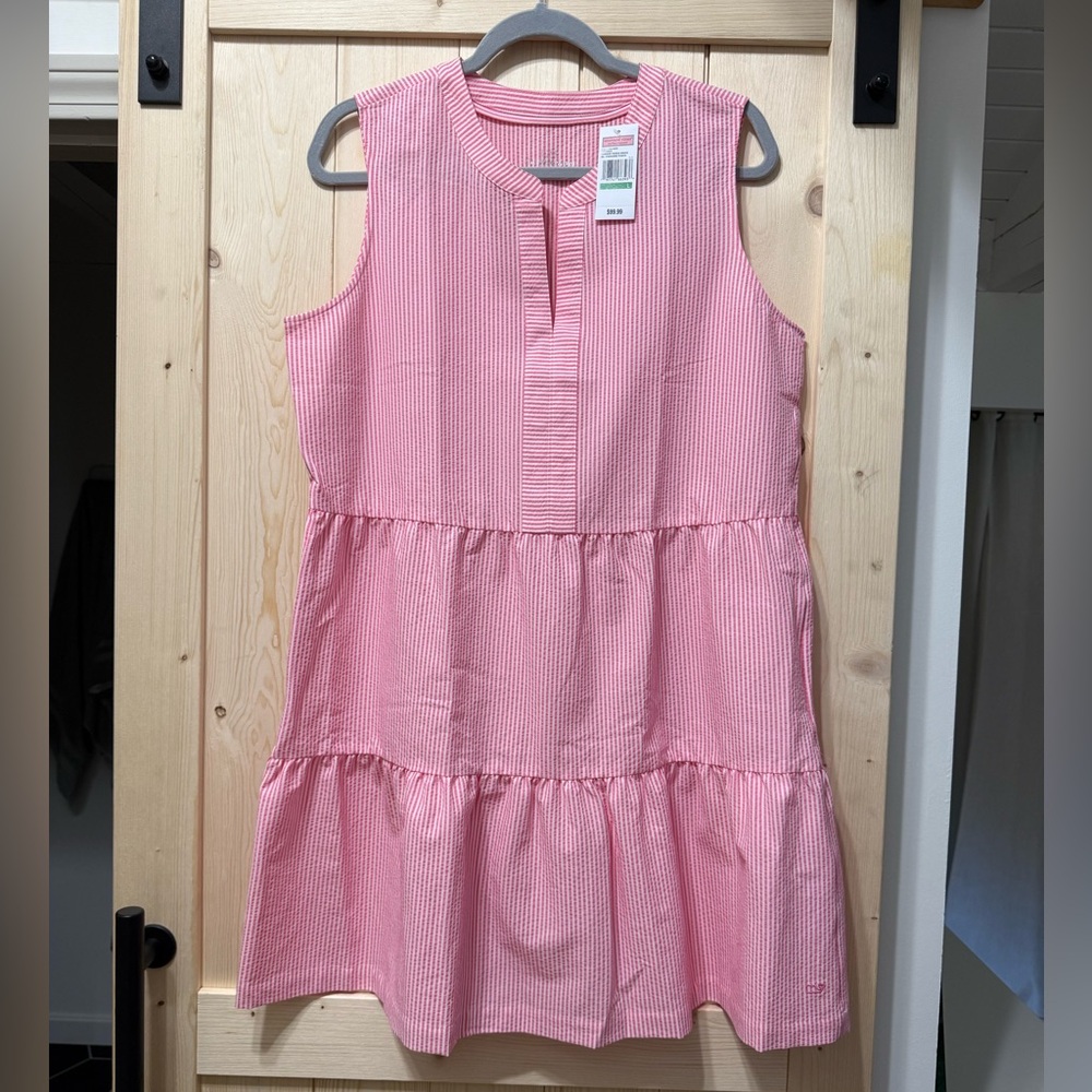 Vineyard Vines Pink Striped Dress